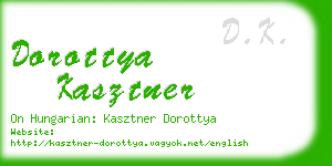 dorottya kasztner business card